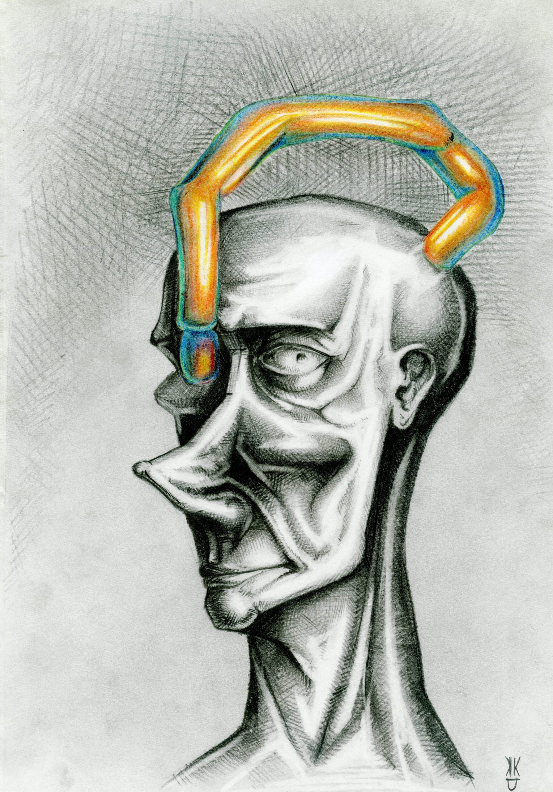 4. Wire, Hatters 4, 2020, pencil, paper, 29 x 21 cm 190 euro
